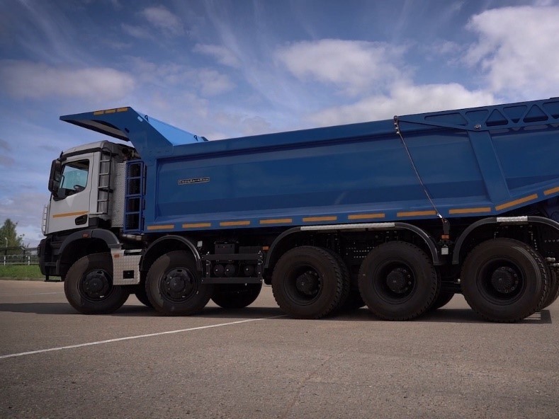 Установка защитного козырька на самосвал на КамАЗ в Набережных Челнах ...